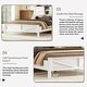 preview thumbnail 4 of 9, Full Size Rustic Wood Platform Bed with Sliding Barn Door Storage Headboard, Integrated Charging Ports