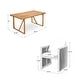 preview thumbnail 21 of 39, Christopher Knight Home - Modern Outdoor Acacia Wood Dining Set with Cushions and Handwoven Rope Chairs