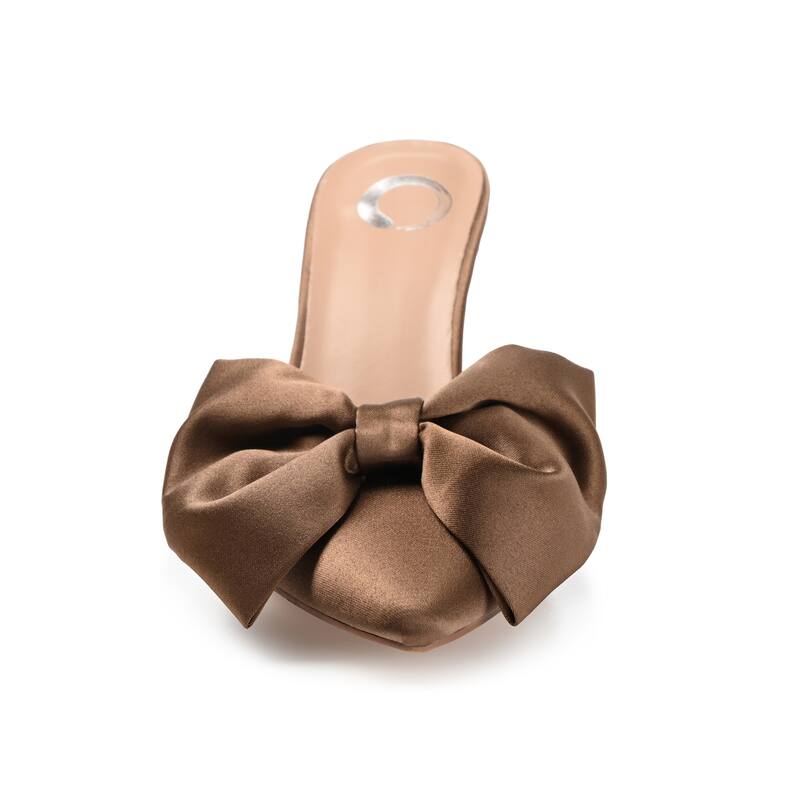 Journee Women's Tiarra Medium and Wide Width Evening Pumps - Medium - Brown - 8.5