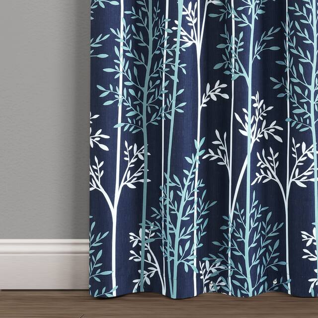 Lush Decor Linear Tree Insulated Blackout Window Curtain Panel Pair
