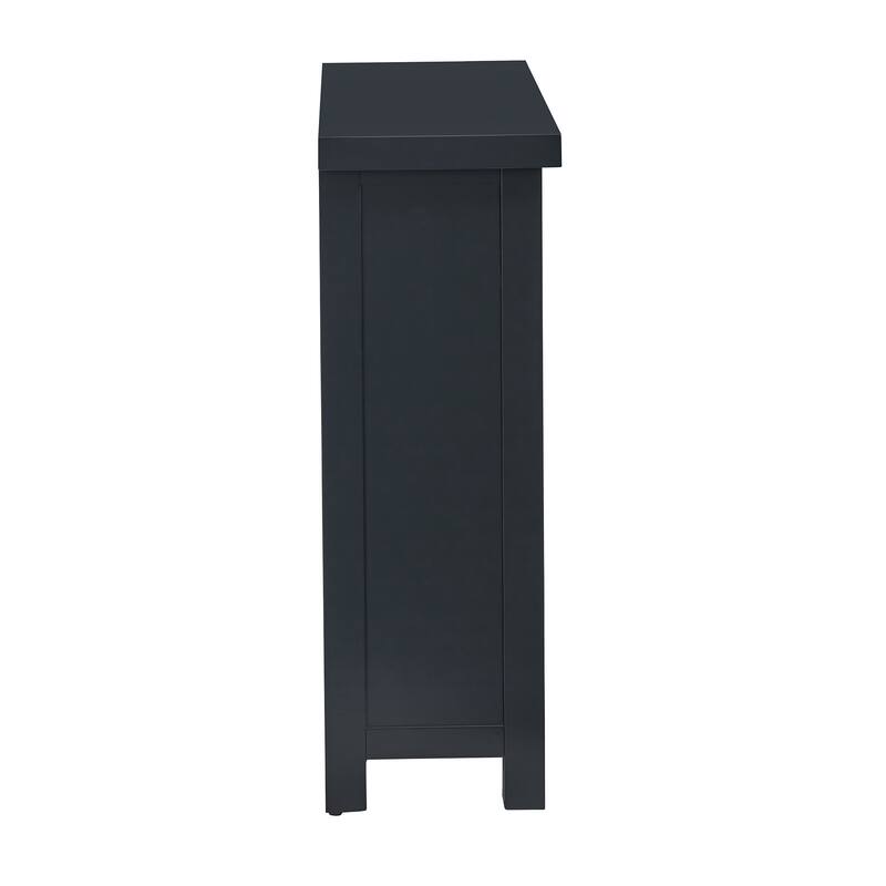 Glassell Geometric Glass Door Storage Cabinet with Adjustable Shelves by iNSPIRE Q Classic