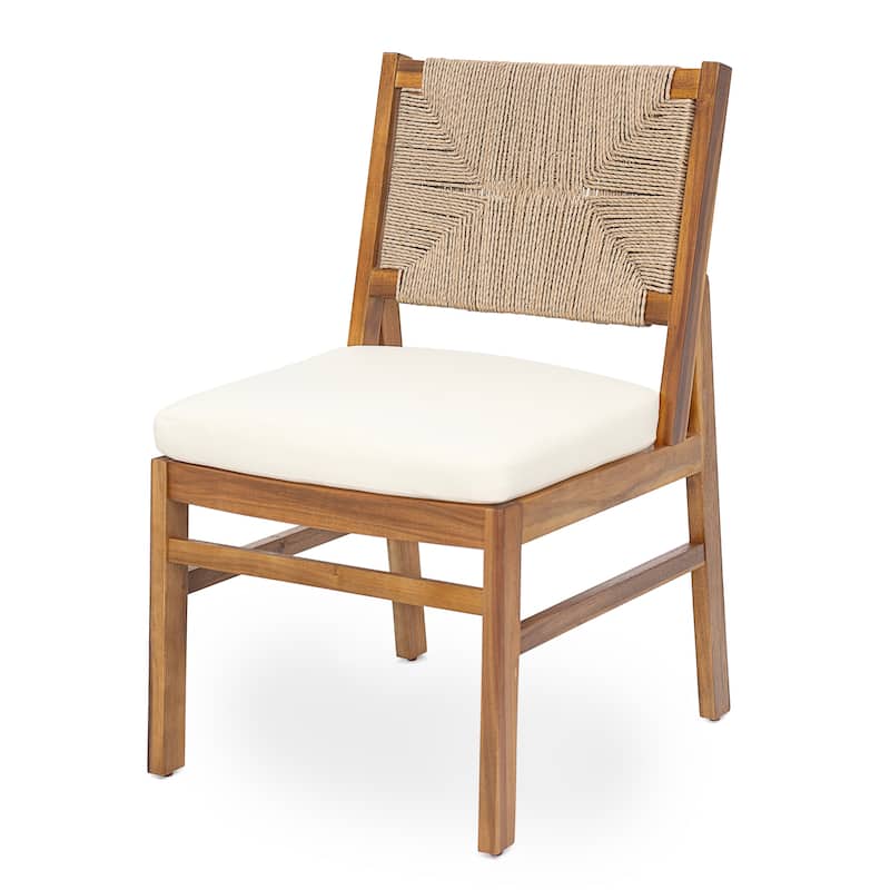 Christopher Knight Home - Arly Outdoor Acacia Wood Dining Set with Woven Wicker Chairs & 70" Oval Dining Table