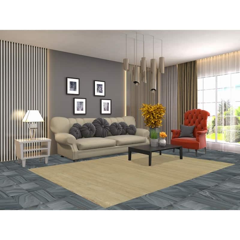 Gabbeh Modern Area Rug Handmade Wool Carpet - 5'10" x 8'5"