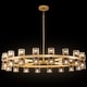 preview thumbnail 3 of 55, KAYLA Modern Chandelier with K9 Crystal Gold - 23.6in