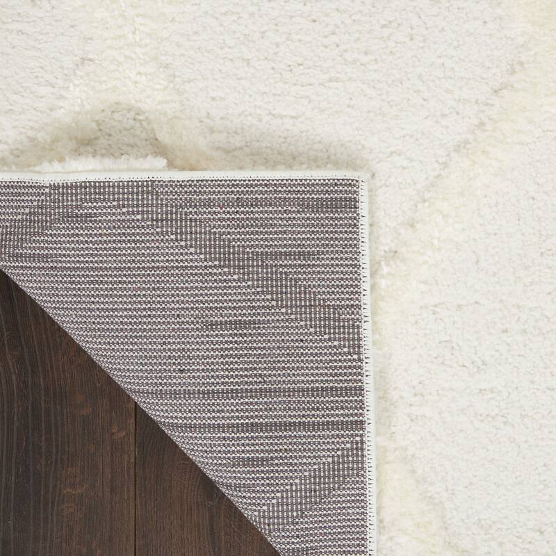Nourison Feather Soft Contemporary Shag Diamond Area Rug
