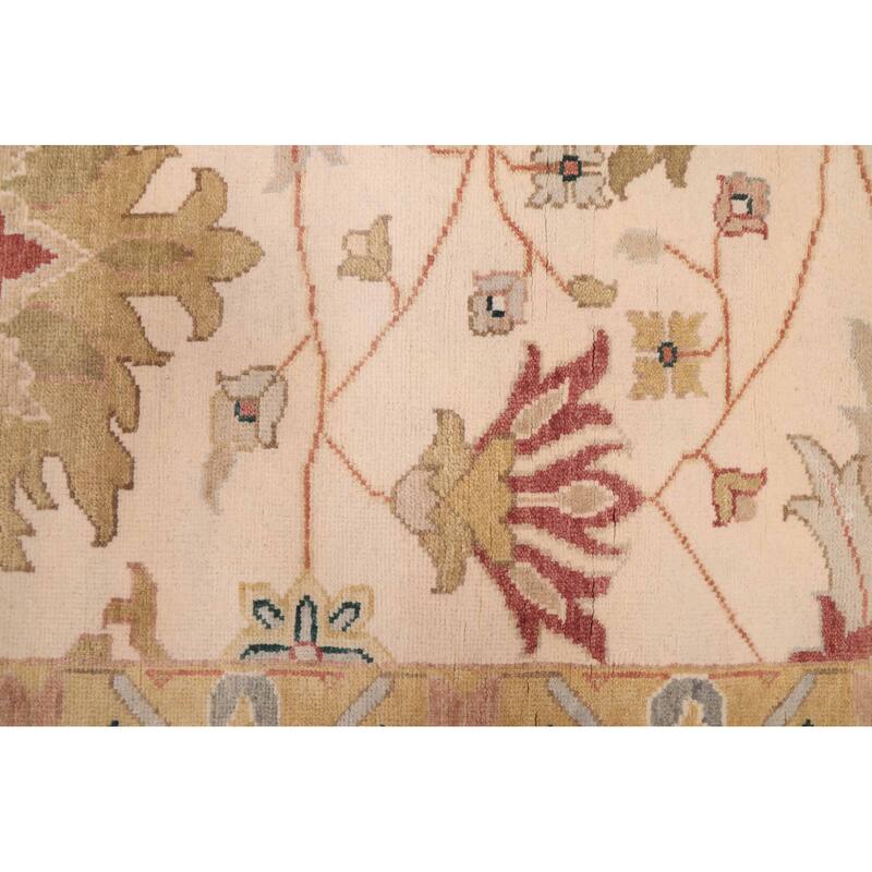 ECARPETGALLERY Hand-knotted Jules Serapi Ivory Wool Rug - 10'1 x 14'0