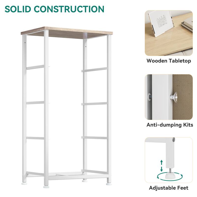 Modern Wide Dresser Storage Tower with 4 Drawers