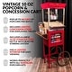 preview thumbnail 12 of 11, Nostalgia NKPCONCRT10RD Concession Popcorn Cart