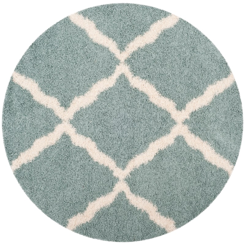 SAFAVIEH Dallas Shag Hacer Trellis 1.5-inch Thick Rug