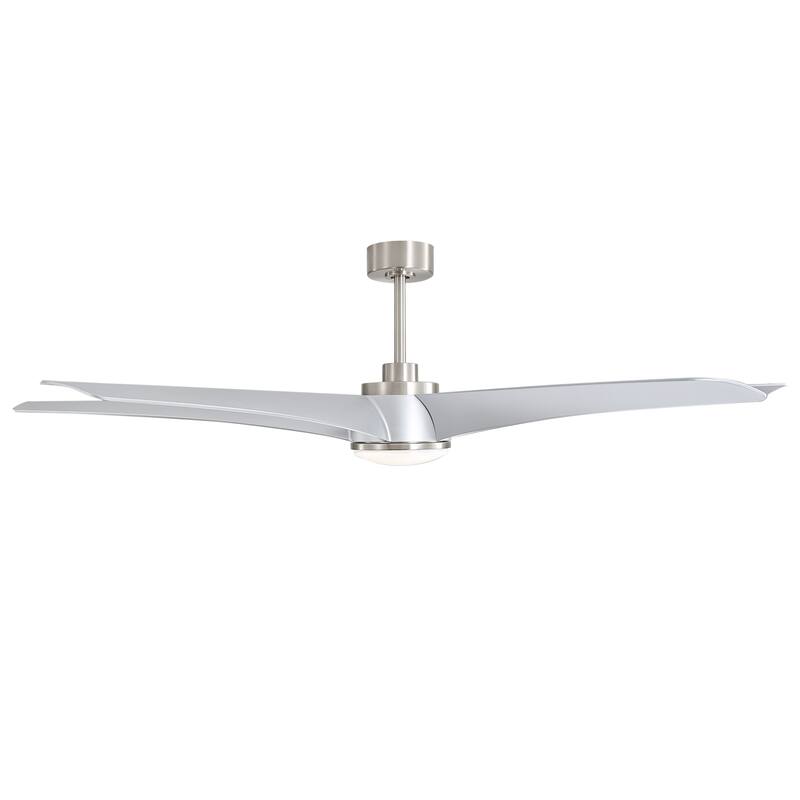65-in Indoor Large LED Ceiling Fan with Light Remote (6-Blade)