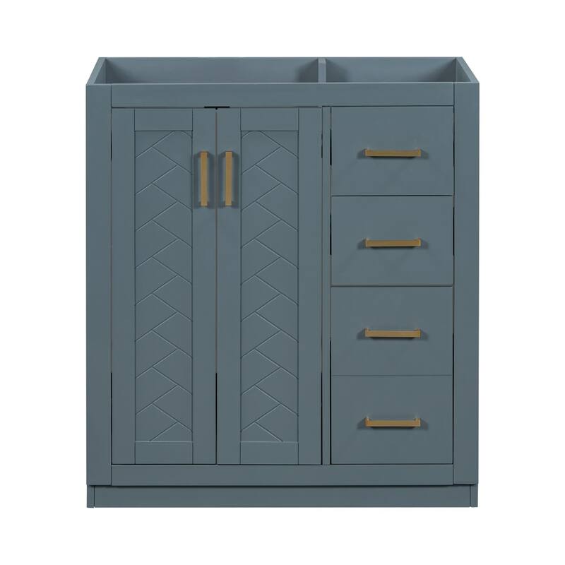 30'' Bathroom Vanity without Sink,Frame Bathroom Storage Cabinet Only