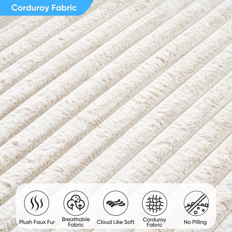 Mixoy Modern Corduroy Fabric Sofa Bed Chair,Single Sofa Chair With Cup Holders,Wide Armrests,Sleeper For Apartment