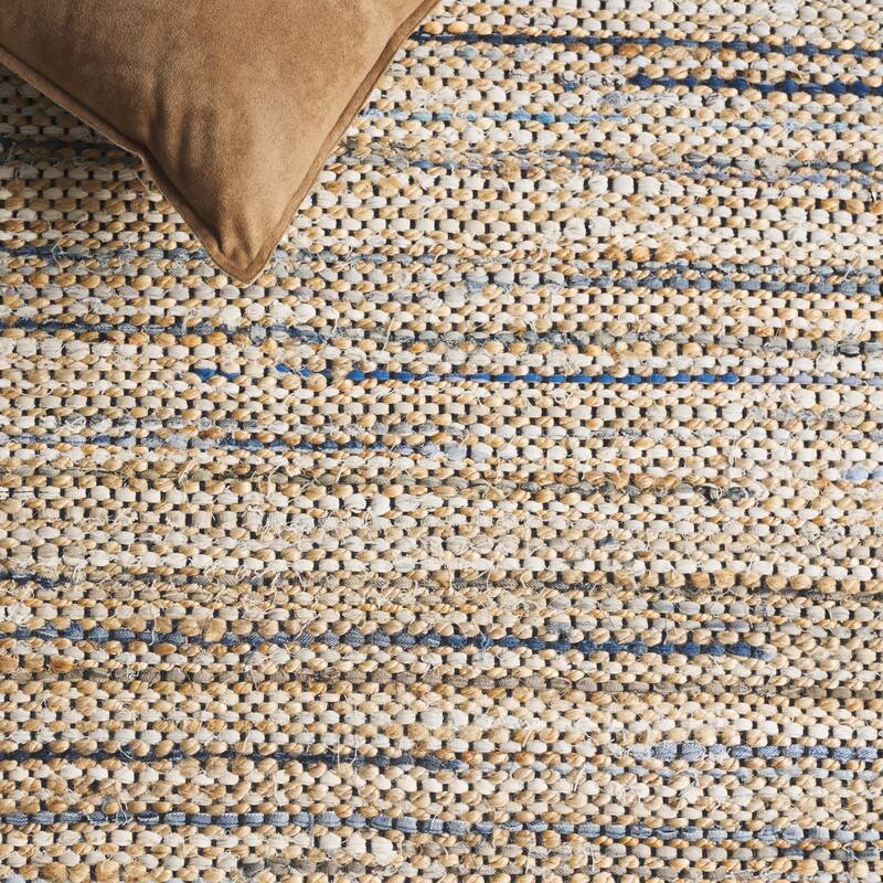 SAFAVIEH Handmade Cape Matsje Cod Denim & Jute Rug