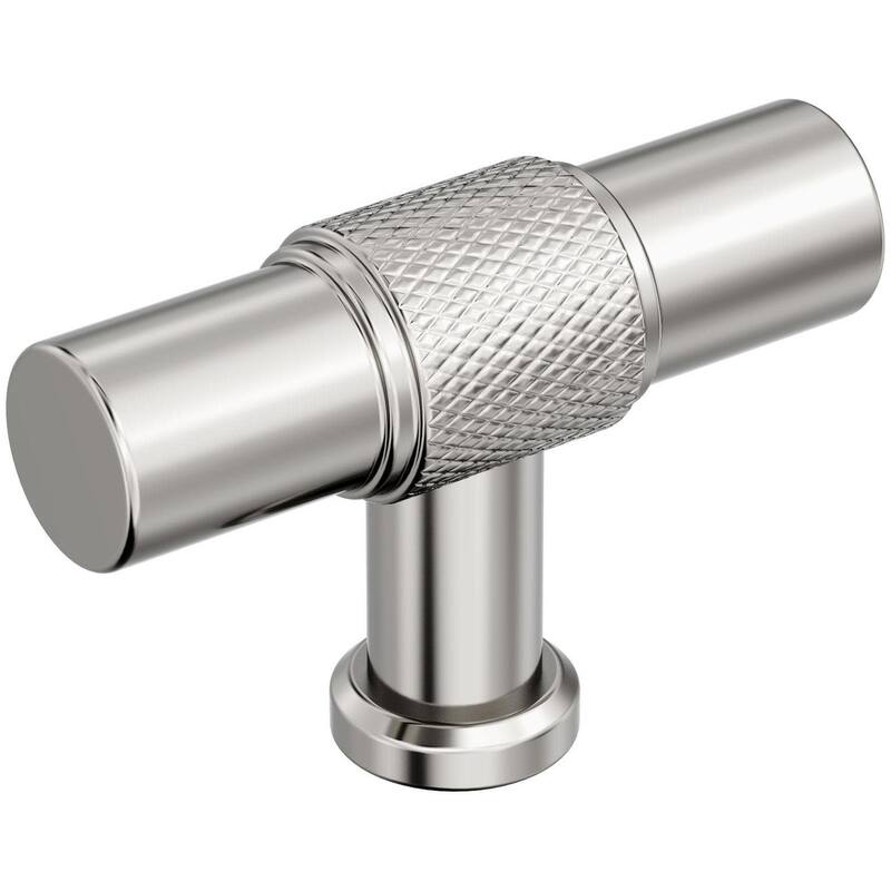 Amerock BP37741 Faraday 5/8" Knurled Bar Cabinet Knob - Polished Nickel