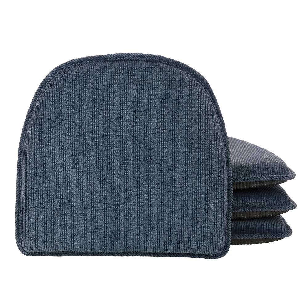Klear Vu The Gripper Corduroy Non-Slip Chair Cushions