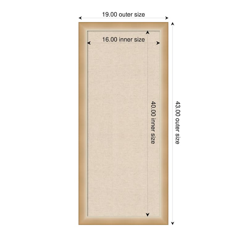 Kate and Laurel Pinboard Neutral Linen