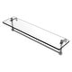 preview thumbnail 37 of 55, Allied Brass 16 Inch Glass Vanity Shelf with Integrated Towel Bar 22 - Matte Gray