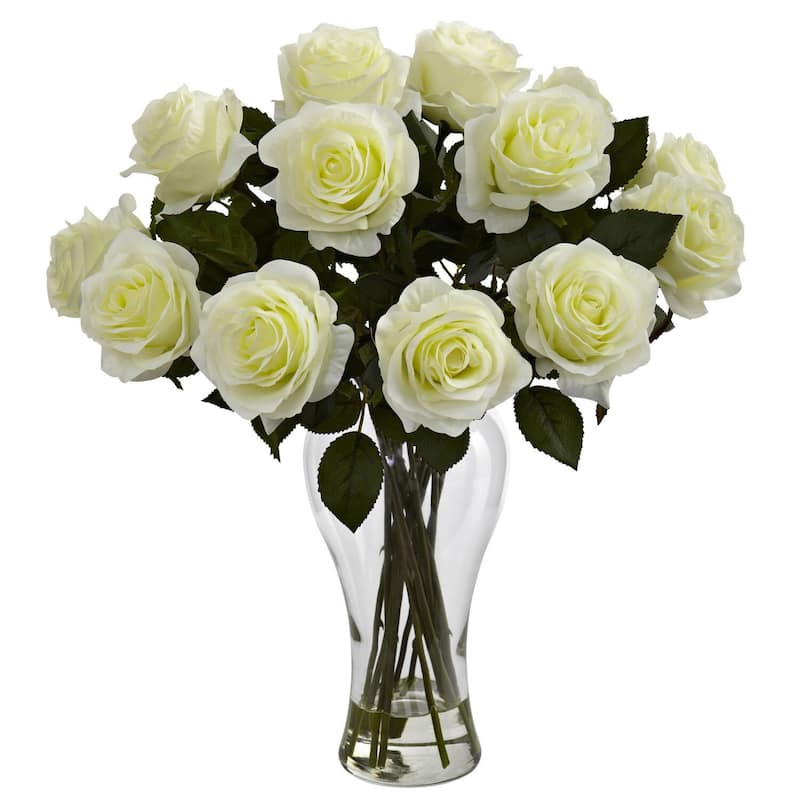 Blooming Roses/ Vase