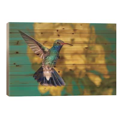 Detailed Beauty Print On Wood by Janet Fikar - Multi-Color