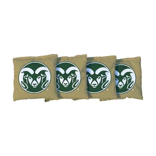 slide 2 of 3, Colorado State Rams Gold Cornhole Bags All-Weather Resin Filled