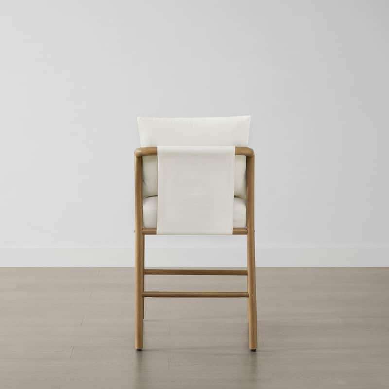 Lynn Counter Height Bar Stool with Braid Wood Arm Set of 2