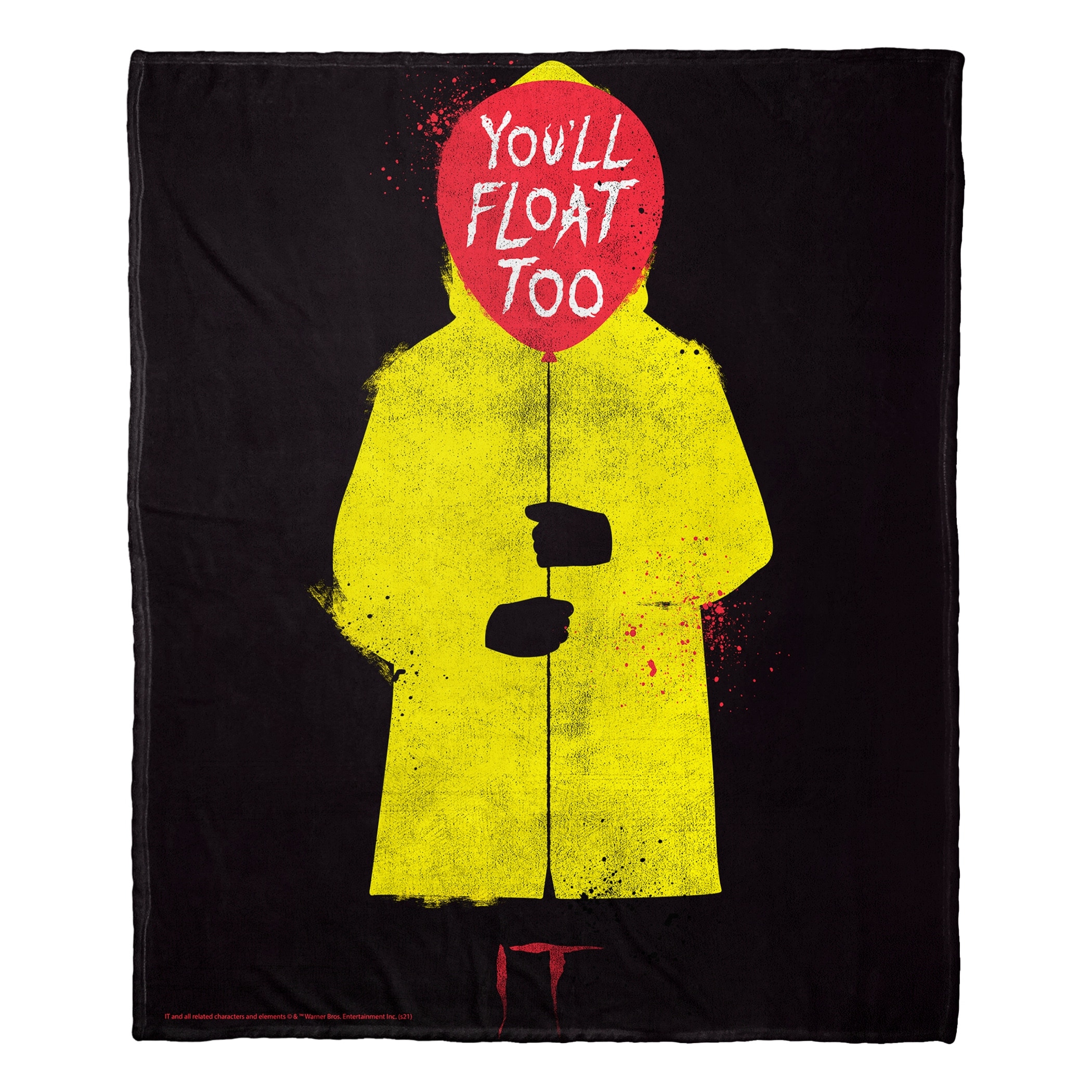 Warner Brothers It Chapter 2 You'll Float Too Silk Touch Throw Blanket