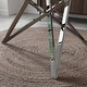 preview thumbnail 9 of 7, 47.2 Inch Clear Tempered Glass Round Dining Table