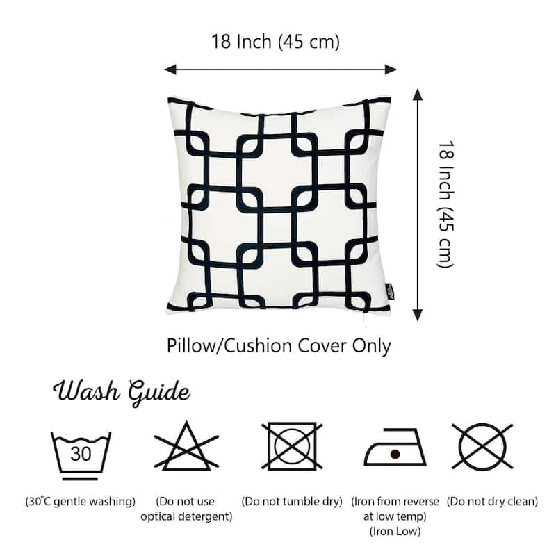 Yellow and White Grid Geometric Throw Pillow