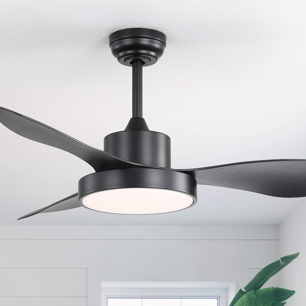 Sofucor 47 Inch Ceiling Fan with Light,Large Dimmable Memory LED,6 Speeds 5500CFM High Velocity Timer Reversible,ETL - 47 Inches