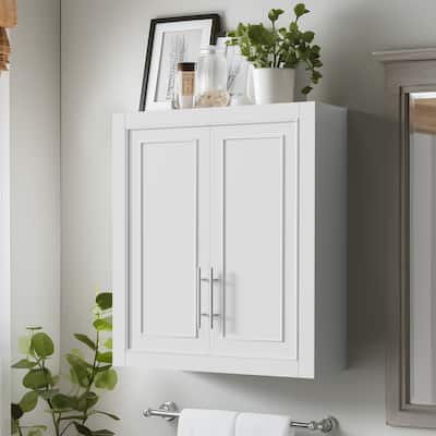 22in.W x 8in.D x 26in.H Surface-Mount Bathroom Storage Wall Cabinet