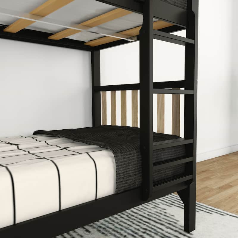 Max and Lily Scandinavian Twin Over Twin Bunk Bed