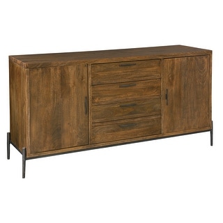 Howard Miller Hekman Furniture Bedford Park Solid Wood Sideboard Buffet Cabinet - 36.5 in. high x 70 in. wide x 21.75 in. deep (Brown)