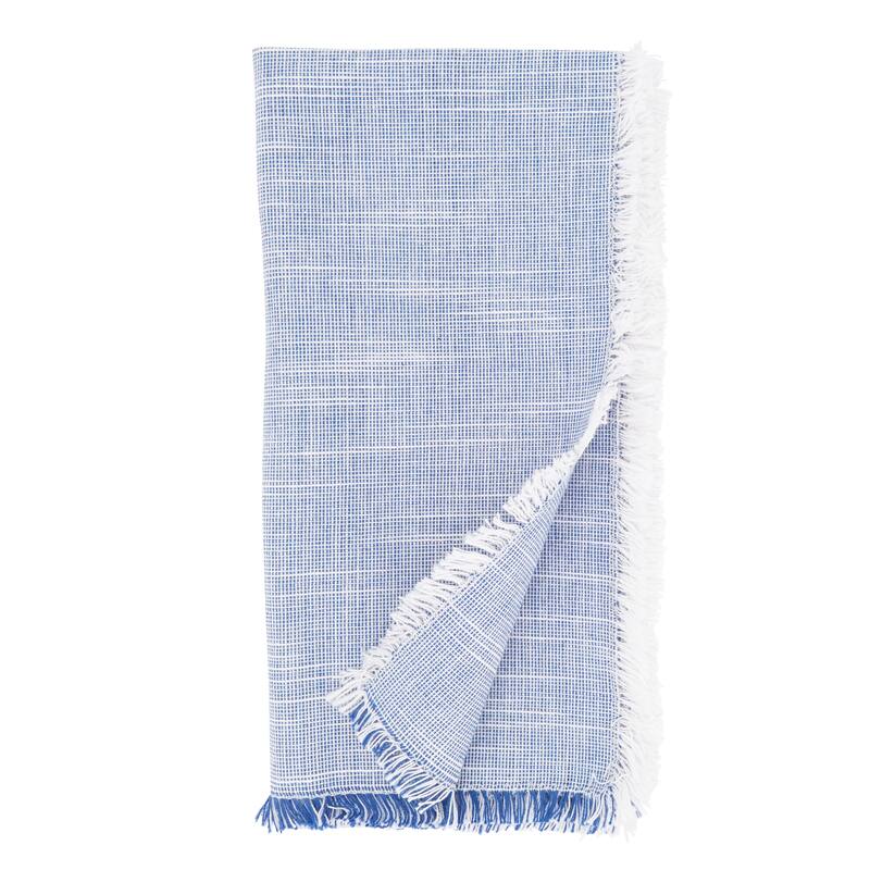 Fringe Napkins With Two-Tone Design (Set of 4)