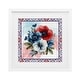 preview thumbnail 22 of 26, Stupell Patriotic Poppies Bundle Under Glass Framed Design By Nicole DeCamp 13 x 13 - White