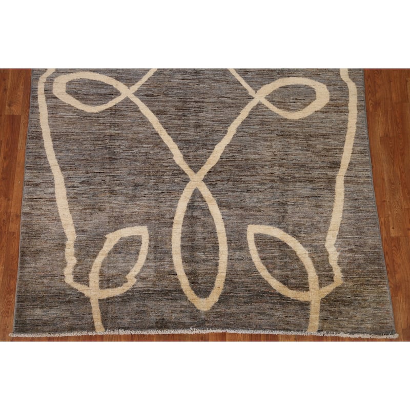 Gabbeh Kashkoli Area Rug Handmade Wool Carpet - 5'11"x 9'2"
