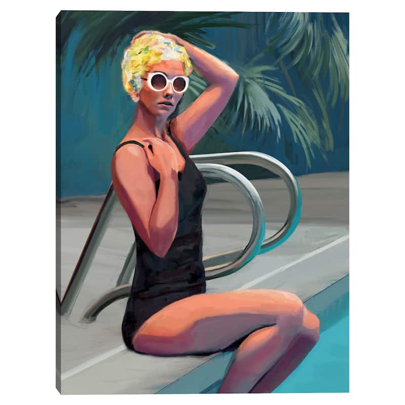 Retro Beach Girls I by Studio Arts Canvas Art Print