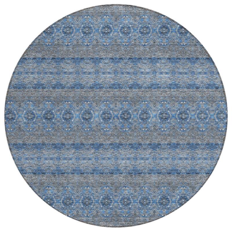 Machine Washable Indoor/ Outdoor Chantille Ombre Stripes Rug