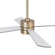 preview thumbnail 31 of 39, 52" Black/ Distressed Brass Smart Dimmable RGB Ceiling Fan with Remote and App Control