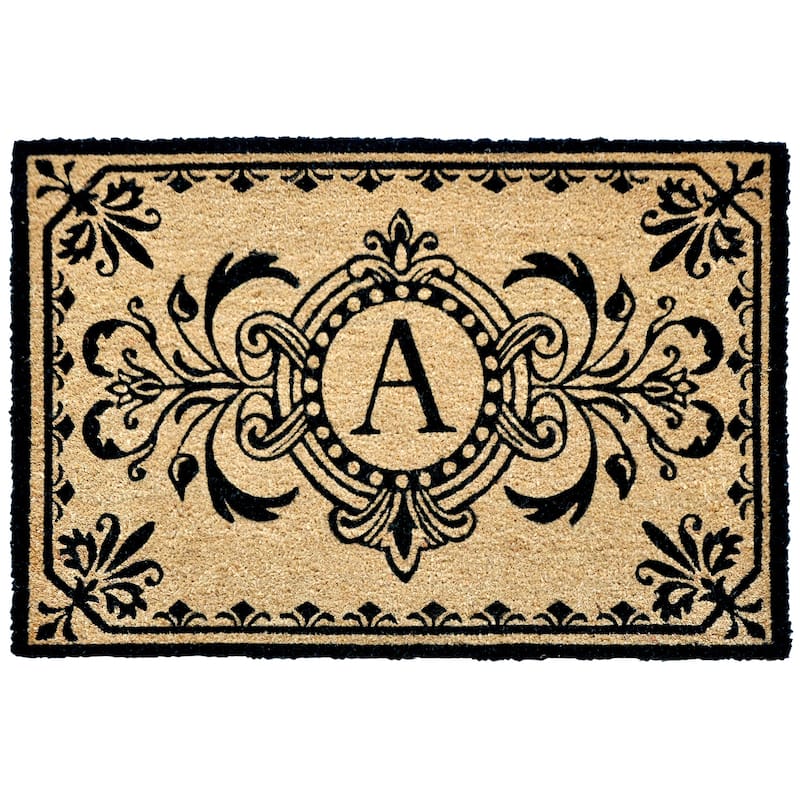Liora Manne Dwell Vine Outdoor Mat Black