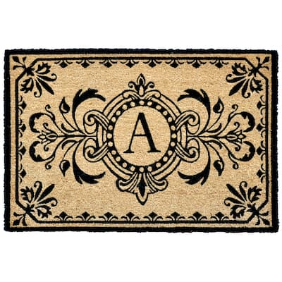 Liora Manne Dwell Vine Outdoor Mat Black