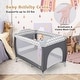 preview thumbnail 14 of 38, Babyjoy 3 in 1 Baby Playard Portable Infant Nursery Center w/ Zippered - See Details
