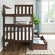 preview thumbnail 6 of 16, Max & Lily Twin over Twin Bunk Bed with Ladder on End and Storage Drawers