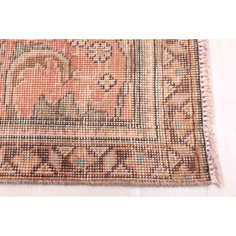 ECARPETGALLERY Hand-knotted Antalya Vintage Brown, Copper Wool Rug - 9'5 x 12'5