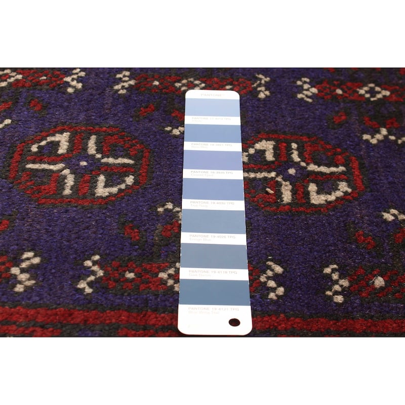 ECARPETGALLERY Hand-knotted Uzbek Kargahi Blue Wool Rug - 5'3 x 8'0