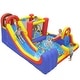 preview thumbnail 2 of 8, Gymax Inflatable Water Slide 7-in-1 Outdoor Bounce House w/ Dual