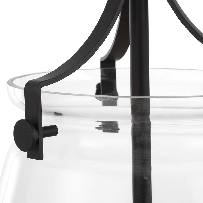 Uttermost Dewdrop 1 Light Glass Shade Pendant - 13.5"W x 13.5"D x 25"H