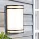 preview thumbnail 1 of 11, C Cattleya Integrated LED Brushed Nickel/Oil-rubbed Bronze Indoor Wall Light with Acrylic Shade Oil-Rubbed Bronze