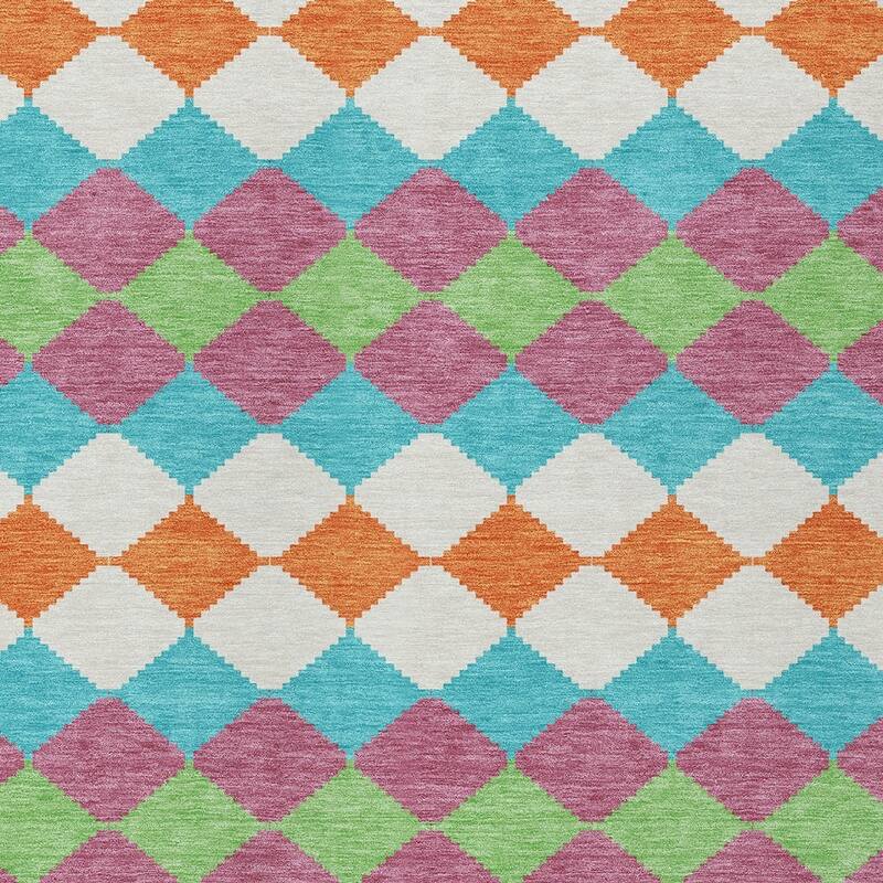 HomeRoots Geometric Transitional Rectangle Outdoor Rug