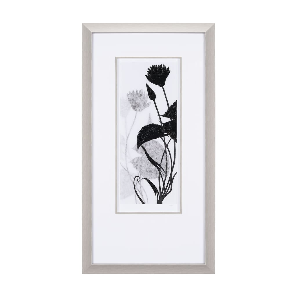 Floral Silhouette III Framed Art Print