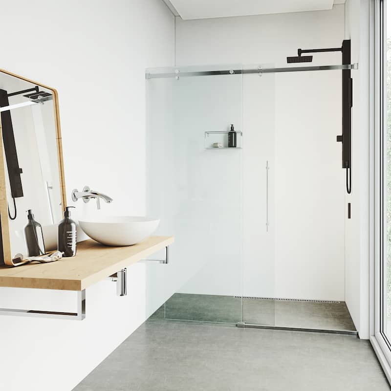 VIGO Gardenia 39" H x 4" W 2-Jet Shower Panel with Round Shower Head